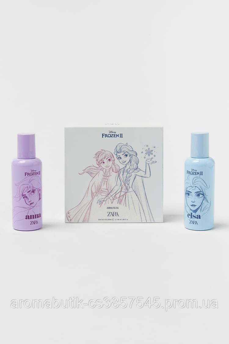 Парфюмерный набор для девочек Zara Frozen II Elsa + Anna 50 мл + 50 мл - фото 1 - id-p2006747895