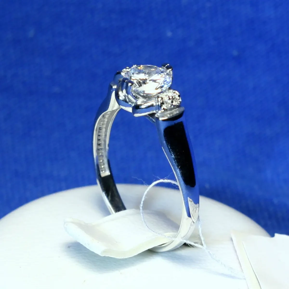 Серебряное кольцо с фианитом 11028-1р - фото 2 - id-p388546710