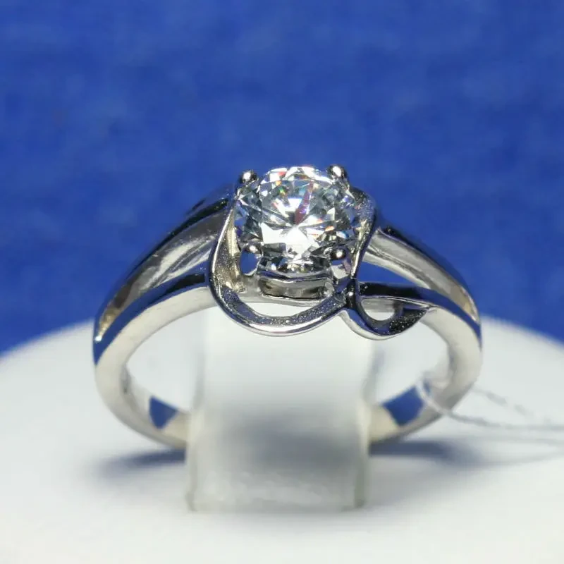 Серебряное кольцо Силеста с фианитом 4822-р - фото 1 - id-p235866729