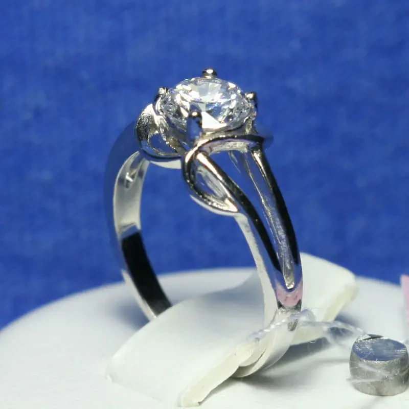 Серебряное кольцо Силеста с фианитом 4822-р - фото 2 - id-p235866729