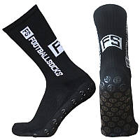 Футбольные тренировочные носки Tapedesign противоскользящие Anti-Slip розмір 39-45, черные
