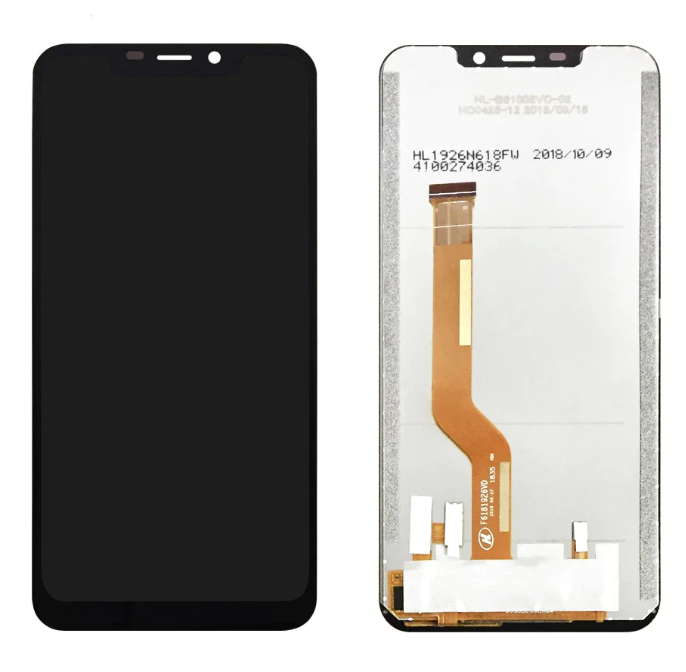 Дисплей (екран) для Oukitel C12 Pro + тачскрин, чорний