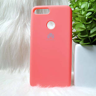 Силіконовий чохол Original Silicone case Huawei Honor 9 lite Pink (рожевий)