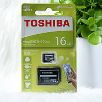 Micro SD "Toshiba" 16GB class 10 + adapter