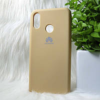 Силиконовый чехол Original Silicone case Huawei P Smart Plus Mint (золотистый) Premium