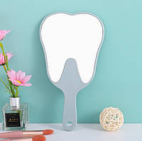 Дзеркало Зуб із ручкою для пацієнта світло-синій