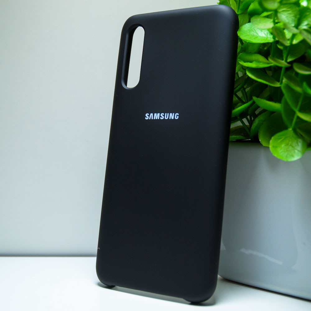 Силіконовий чохол Original Silicone case Samsung A50 2019 Black (чорний)