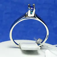 Серебряное кольцо с синим фианитом кс 1223с
