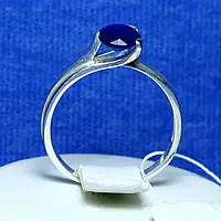 Серебряное кольцо с синим фианитом кс 1114сап