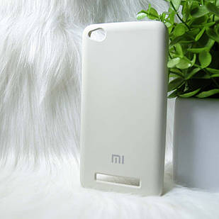 Силіконовий чохол Original Silicone case Xiaomi Redmi 4a Beige (бежевий)