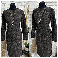 Стильное женское платье, ткань "Букле" 50, 52, 54, 56 размер 50