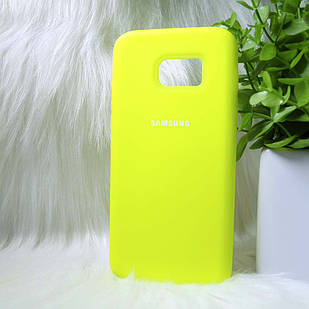 Силіконовий чохол Original Silicone Case Samsung G935/S7 Edge 2018 Lime (лайм)