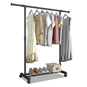 Телескопічна стійка-вішалка для одягу та взуття Double Pole JL-DSG-8633 78x150x38 см (3_03985)