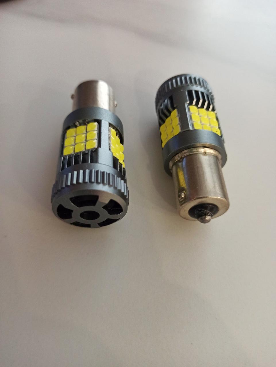 Одноконтактні автомобільні LED-лампи 3030 36SMD 1156, P21W, ( BA15s) 12V Вт, Canbus, білий