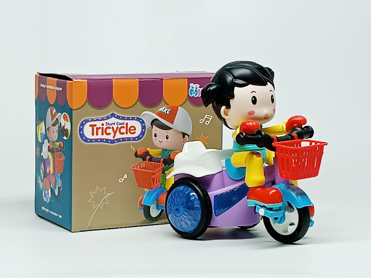Іграшка Shantou Музичний велосипед "Stunt tricycle" з дівчинкою 3115-2