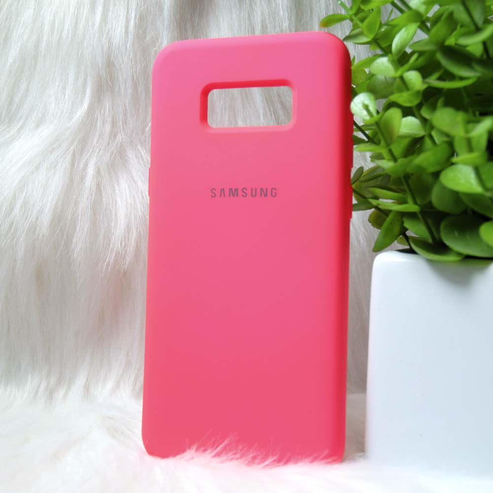 Силіконовий чохол Original Full Silicone Case Samsung G955/S8+ Crimson (малиновий)