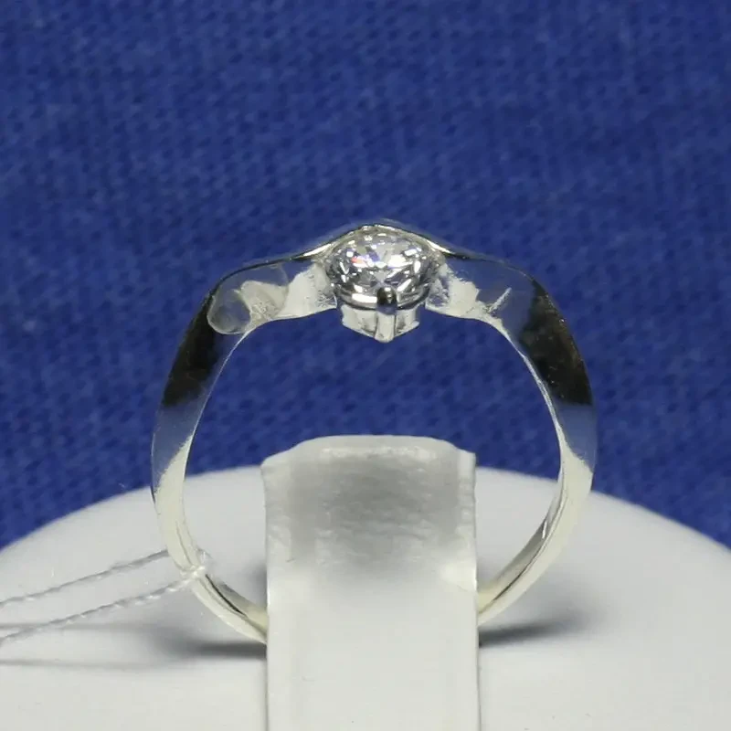 Серебряное кольцо Ундина с фианитами 4997-р - фото 2 - id-p150215855
