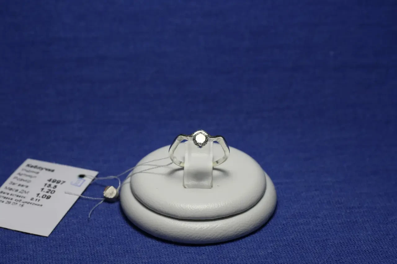 Серебряное кольцо Ундина с фианитами 4997-р - фото 3 - id-p150215855
