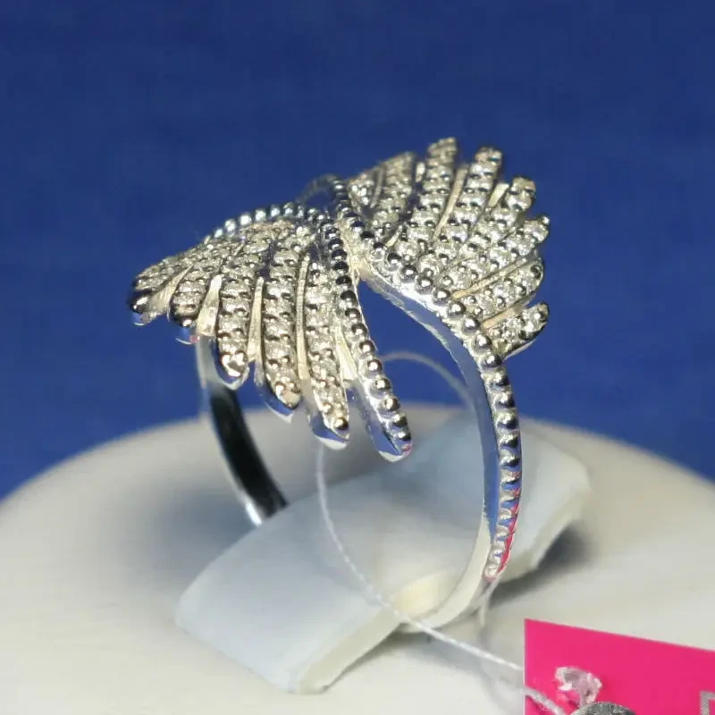Кольцо Крылья Ангела из серебра 1059 - фото 2 - id-p300039704