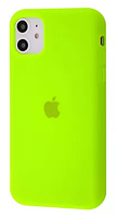 Чохол Silicone Case Full для iPhone 11 (Різні Кольори) Lime Green