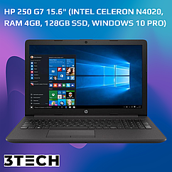 Ноутбук HP 250 G7 15.6" (Intel Celeron N4020, RAM 4GB, DDR4, SDRAM, 128GB SSD, Windows 10 Pro)