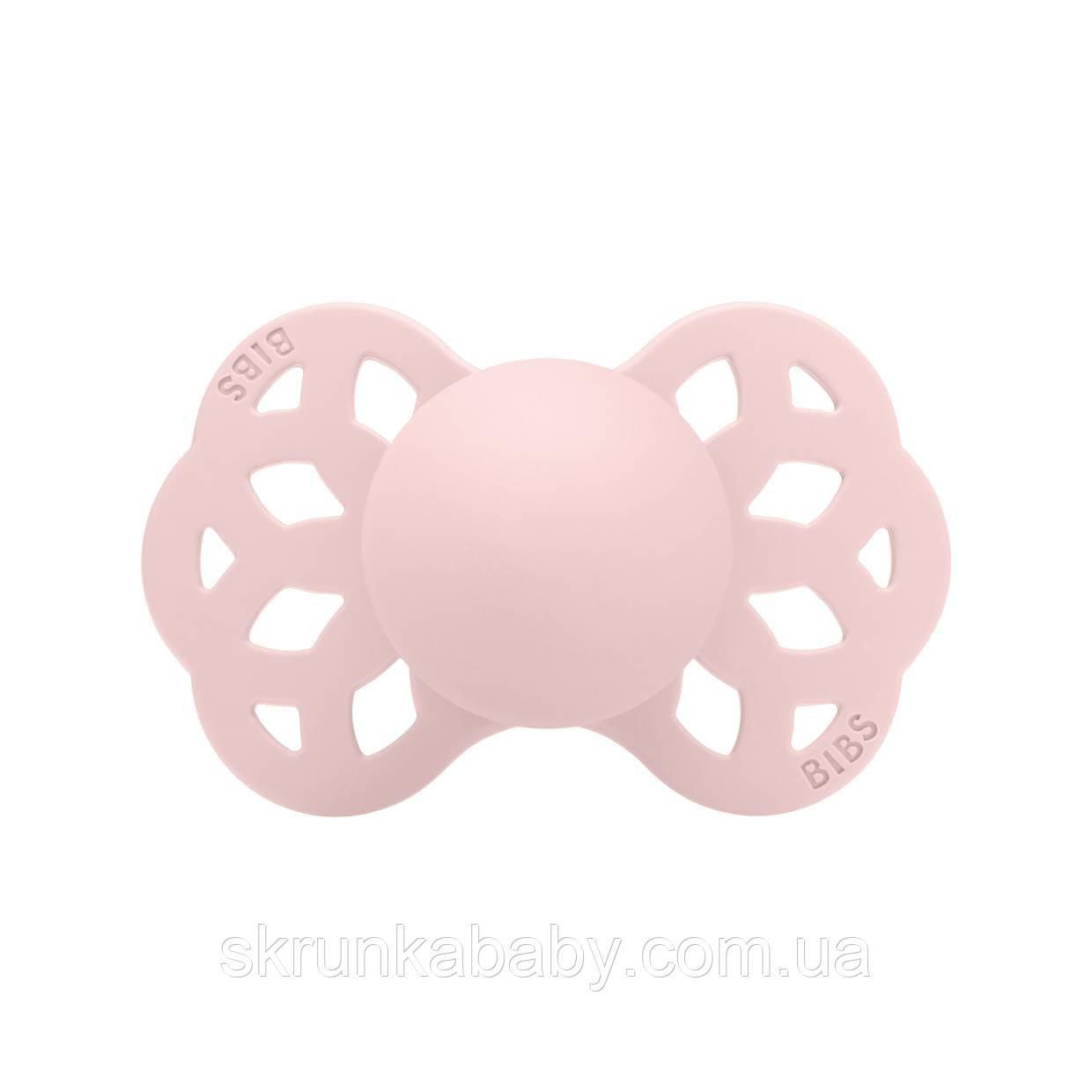 Соска пустушка BIBS Infinity Silicone Anatomical 0-6 міс (анатомічна) – Blossom, фото 1
