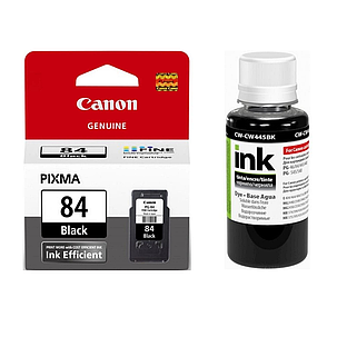 Картридж Canon PG-84 Black + Чорнило ColorWay CW-CW445BK01 100мл, фото 1