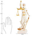 Декоративна статуетка "Феміда" з полістоуну від італійського бренду Veronese висота 32 см, фото 9