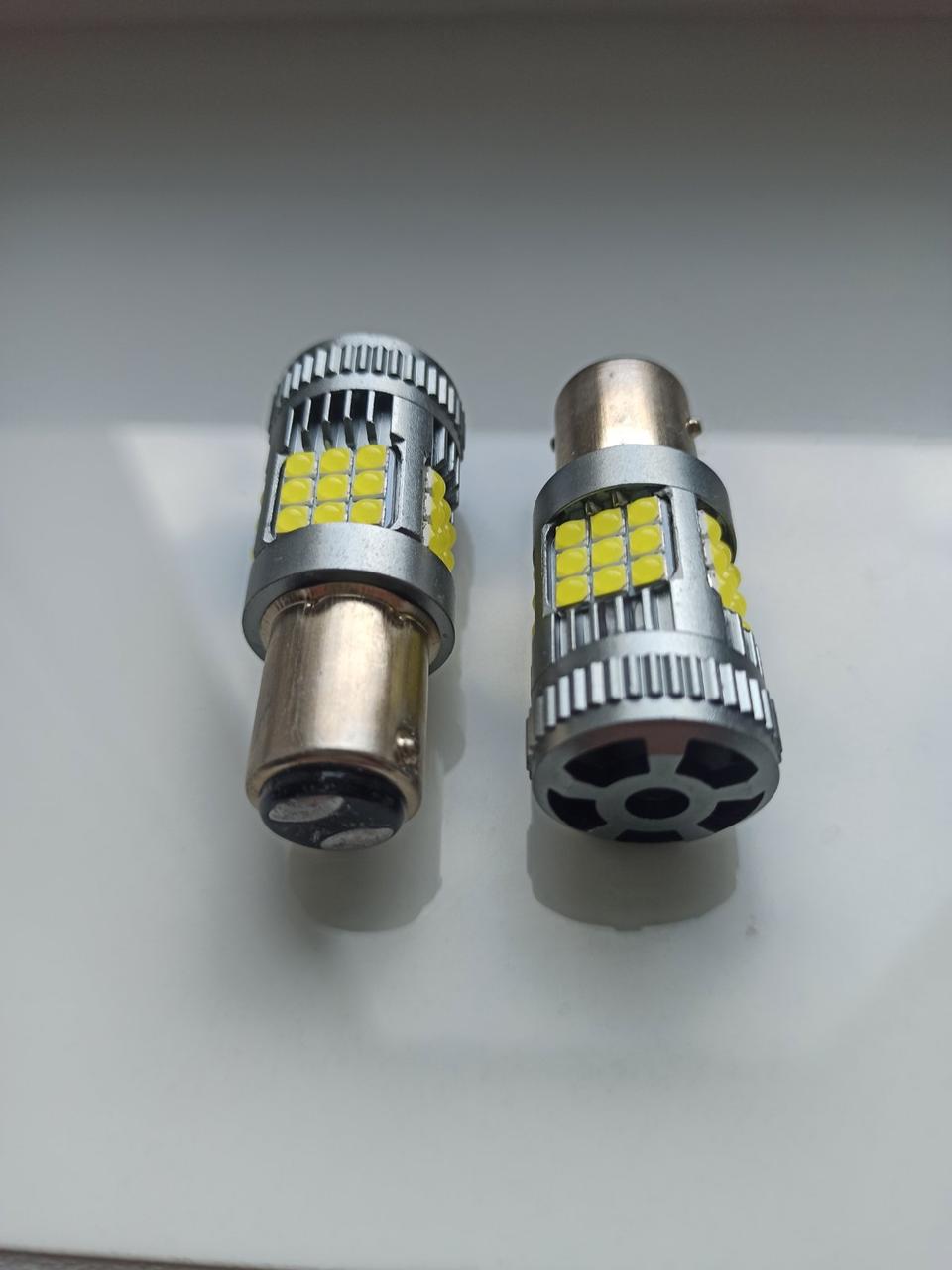 Двоконтактні автомобільні LED-лампи 3030 36SMD 1157, P21/5W, BAY15D, 10-50 Вт, Canbus, білий