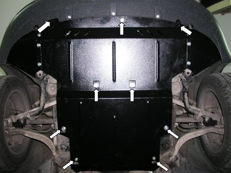 Защита двигателя Audi A4 B7 2004-2008 Kolchuga - фото 1 - id-p1670595215
