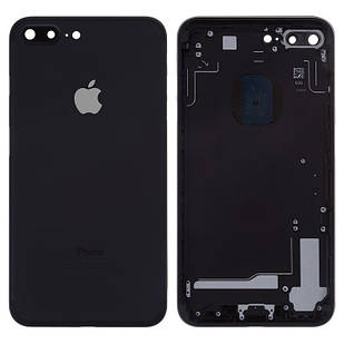 Корпус для iPhone 7 Plus, з утримувачем SIM-карти, з бічними кнопками, чорний, матовий, Original, Black Matte