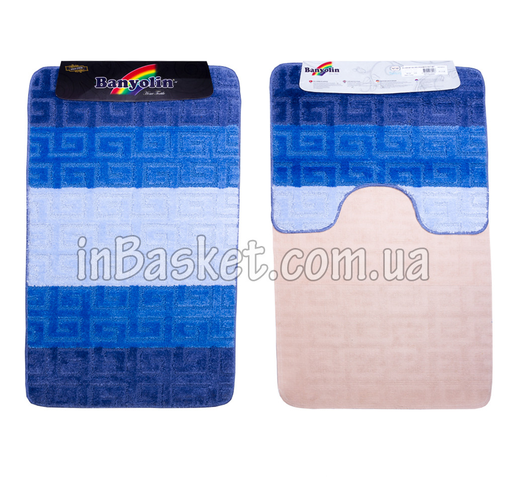 Комплект килимків для ванної "Aquamarine maze"