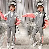 Дитячий спортивний костюм на дівчинку трикотажний 4/9 років зріст 100/136, фото 2