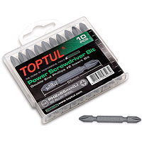 Набір біт двосторонніх TOPTUL 1/4" PH2х65мм 10 шт. GAAW1001