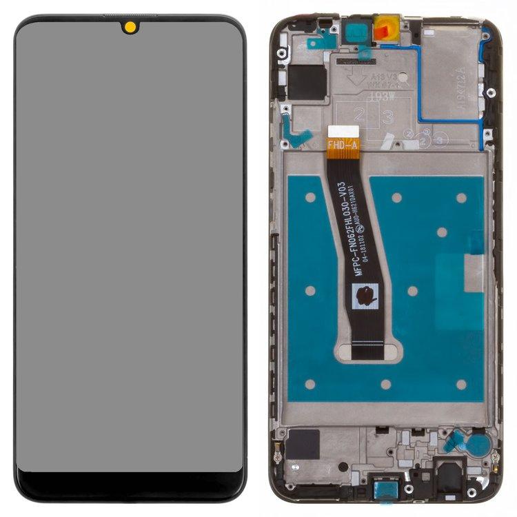 Модуль Huawei P Smart 2019 чорний з рамкою Original