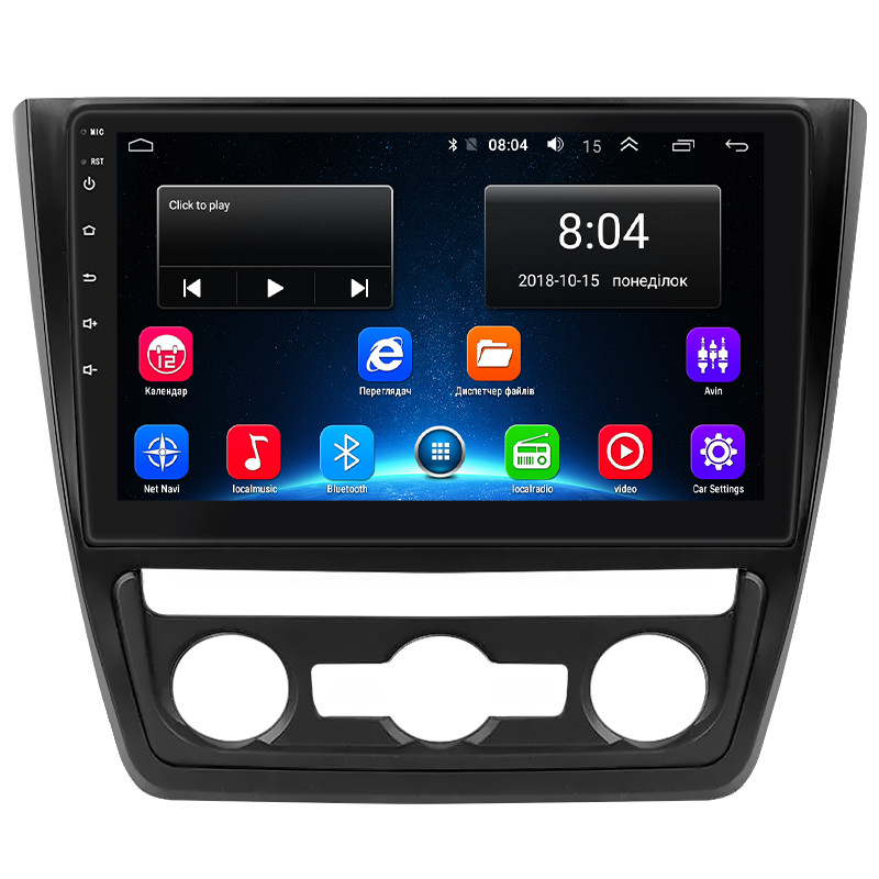 Штатна магнітола 10" Lesko для Skoda Yeti I 2009-2014 2/32Gb/ Wi-Fi Optima Шкода 11 шт., фото 1