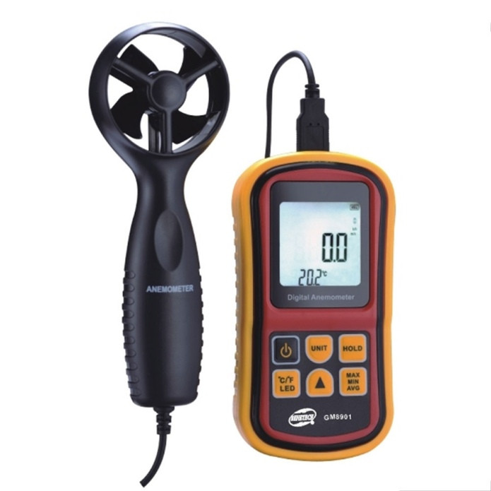 Термоанемометр 0,8-45 м/с, -10-45 °C BENETECH GM8901, фото 1