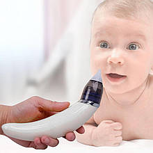 Електричний назальний аспіратор для носа NASAL ASPIRATOR від USB дитячий, Білий