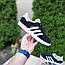 Чоловічі кросівки Adidas Gazelle (сіро-чорні) стильні повсякденні кроси 11066 Адідас vkross, фото 4