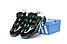 Чоловічі зимові кросівки Adidas Niteball Black Green White Winter Fur (чорно-зелені) на хутрі Y14460 vkross, фото 6