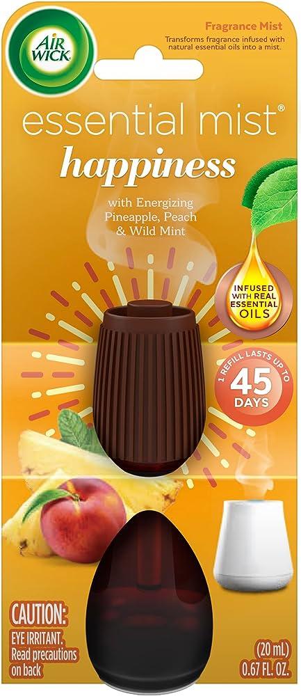 Запаска для електричного освіжувача повітря Air Wick Aroma Mist Happiness змінний флакон, фото 1