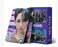 Фотокарточки 55 штук K-POP Stray Kids The Sound Стрей Кидс Ломо Карты Lomo Card Коллекционные карты