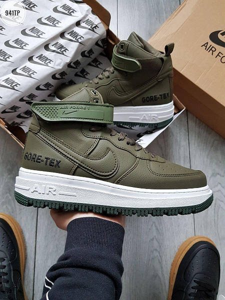 Nike air force 1 gore tex high olive hot sale