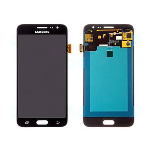 Модуль для Samsung Galaxy J3, Samsung J320 чорний, дисплей + сенсор