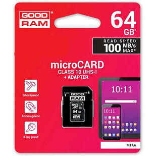 Карта пам'яті Micro SD Apacer 8GB class 10 + adapter