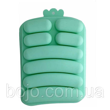 Силіконова форма для сосисок ковбасок Sausage Silicone Mold, Бірюзовий, фото 3