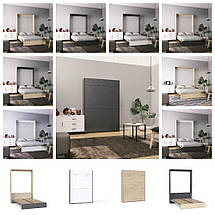 Ліжко-трансформер Mitra 160*200 см Дуб сонома/Німфея альба ТМ ARTinHEAD, фото 4