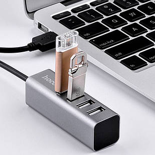 USB HUB Hoco HB1 silver