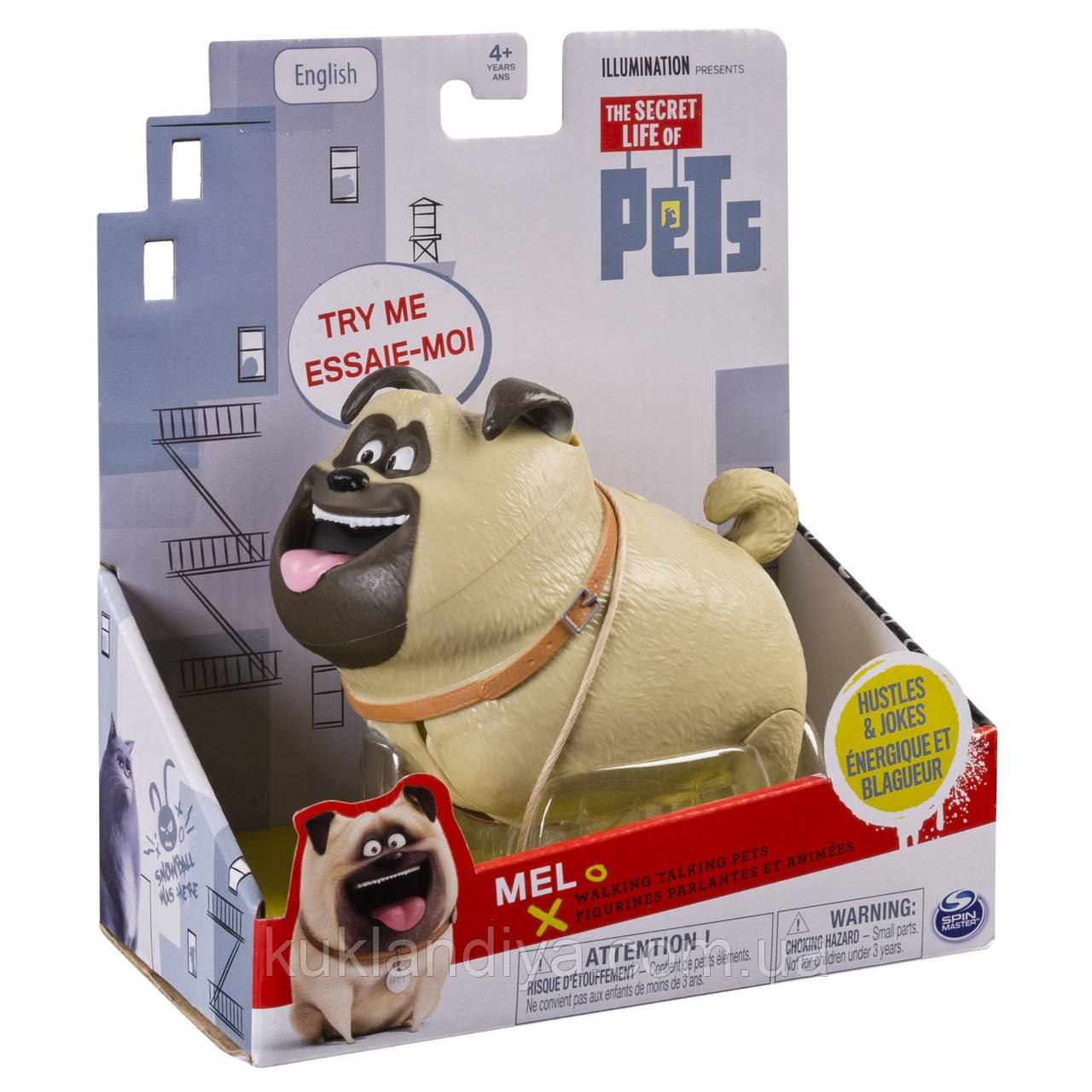 Інтерактивний Мопс Мел Таємне життя хатніх тварин The Secret Life of Pets, фото 1