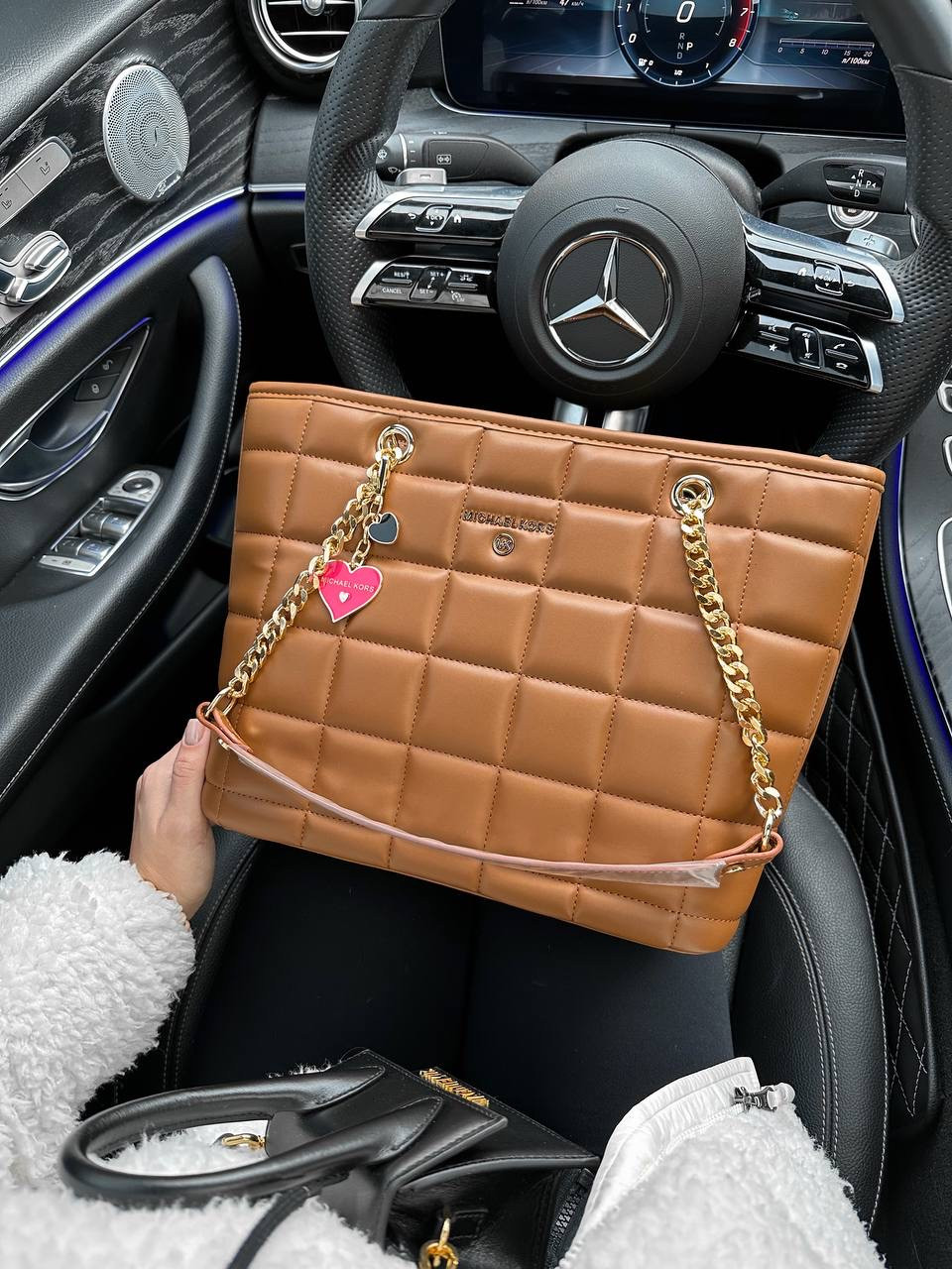 Жіноча сумка Michael Kors Shopper (коричнева) стильна містка сумка-шопер Gi11192 vkross